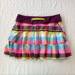 Lululemon Plaid Pleated Skirt • Women’s 8
